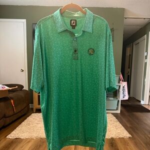FootJoy FJ Golf Polo Men’s XL Green Performance FSCA Foundation Alliance Logo